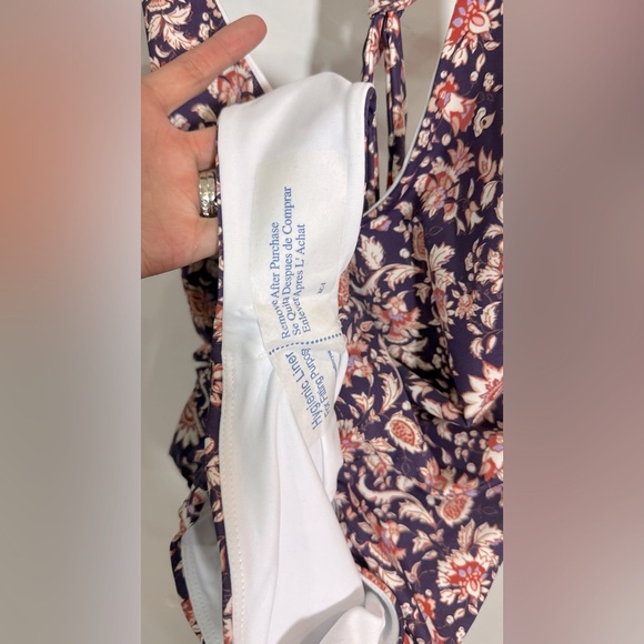 NWT Veronica Beard Salis Ultramarine Multi Halter One Piece Swimsuit Small - Picture 11 of 12